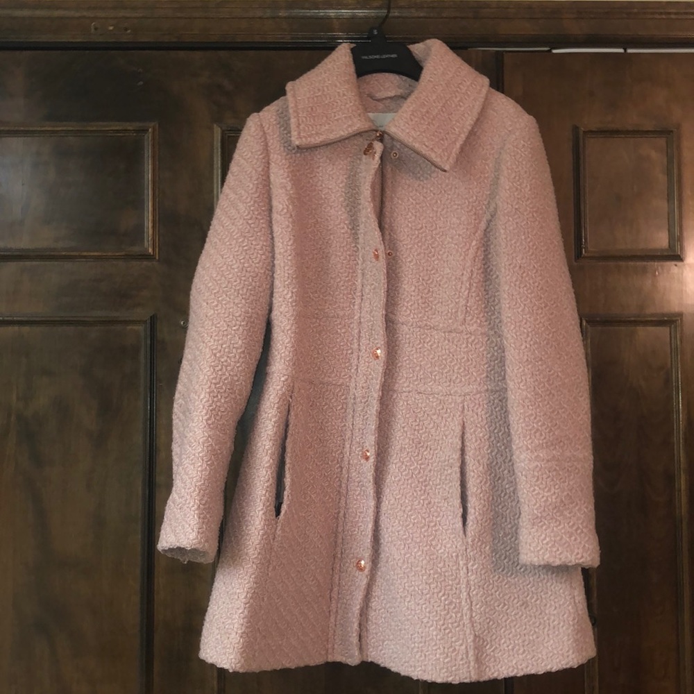 Jessica Simpson Wool Winter Jacket - Rose